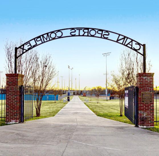 Cain Sports Complex entrance.